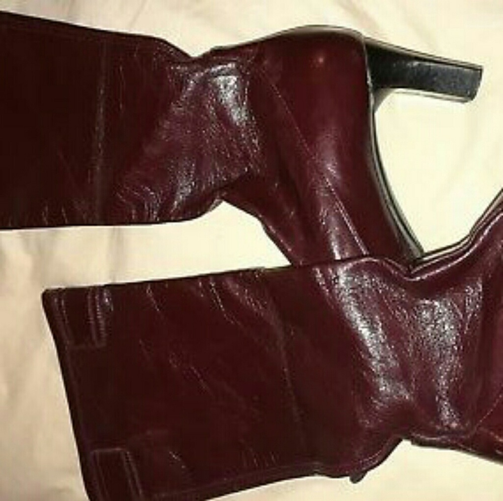 Franco Sarto burgundy boots